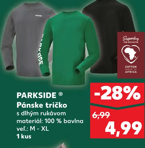PARKSIDE Pánske tričko s dlhým rukávom
