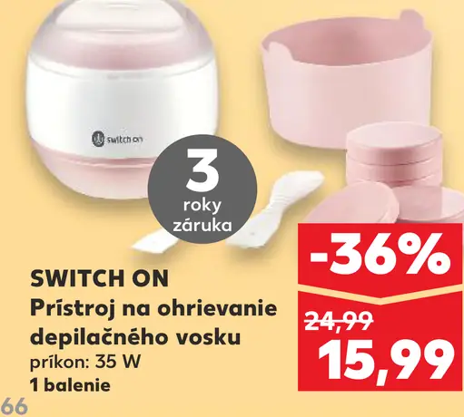 SWITCH ON Prístroj na ohrievanie depilačného vosku
