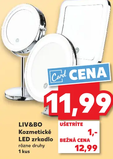 LIV&BO Kozmetické LED zrkadlo