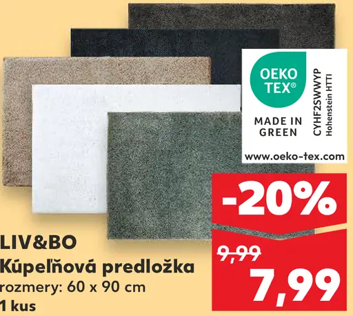 LIV&BO Kúpeľňová predložka
