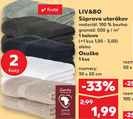 LIV&BO Sada uterákov