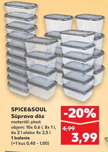 SPICE&SOUL Súprava dóz