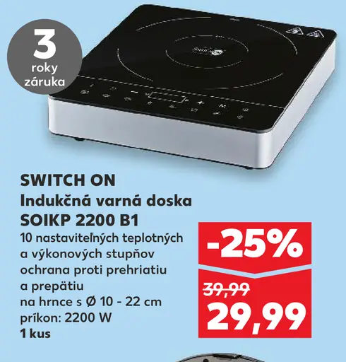 SWITCH ON Indukčná varná doska 50IKP 2200 B1