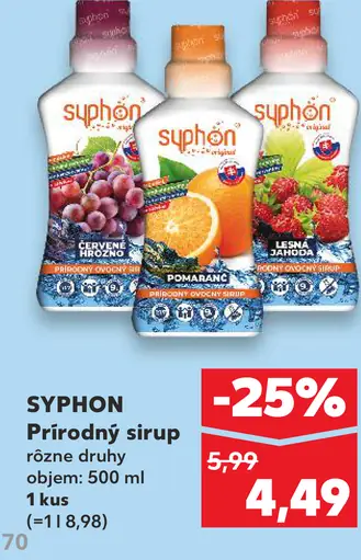 SYPHON Prírodný sirup