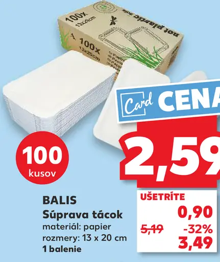 BALIS Súprava táckok