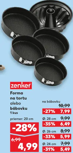 Zenker Forma na tortu alebo bábovku