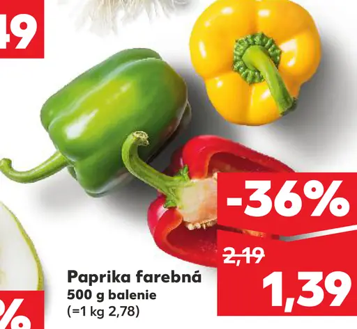 Paprika farebná
