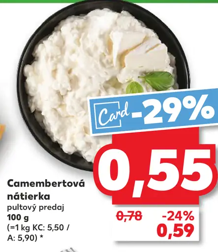 Camembertová nátierka