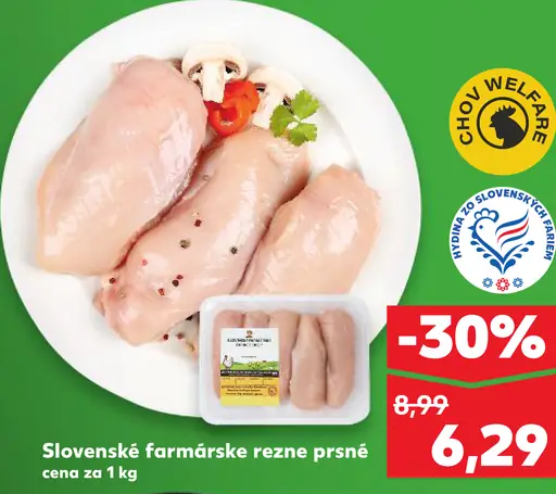 Slovenské farmárske rezne prsná