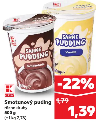 Classic Smotanový puding