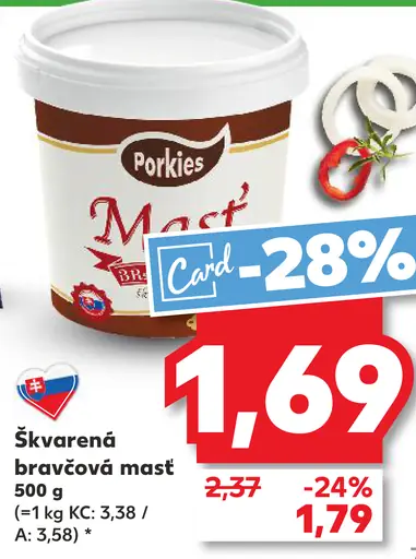 Porkies Škvarková bravčová masť