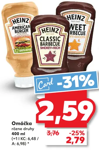 Heinz American Burger, Classic Barbecue, Sweet Barbecue