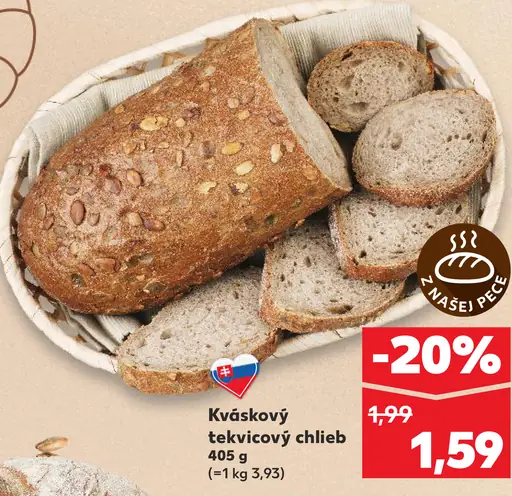 Kváskový tekvicový chlieb