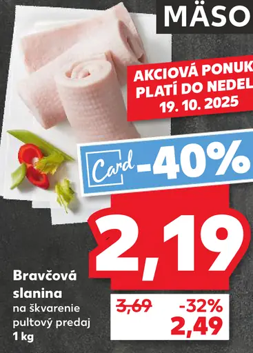Bravčová slanina na škvarenie