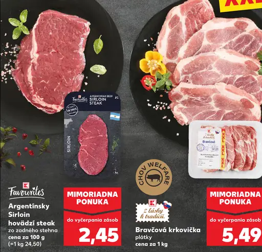 Favourites Sirloin hovädzí steak