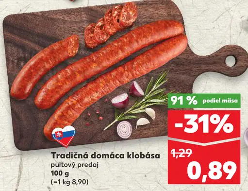 Tradičná domáca klobása