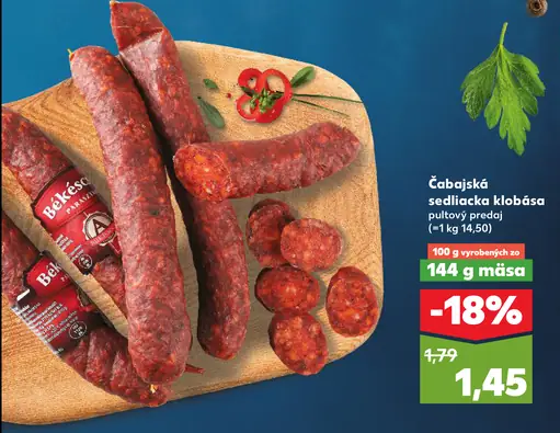 Čabajská sedliacka klobása