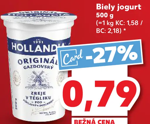 Hollandia Gazdovský biely jogurt