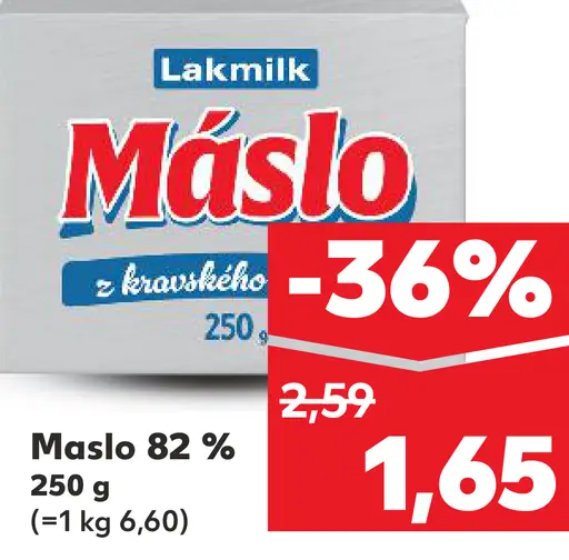 Lakmilk Maslo 82 %