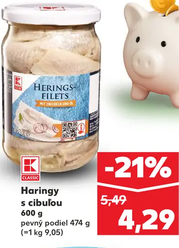 K-Classic Haringy s cibuľou