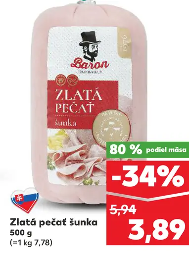 Baron Zlatá pečať šunka