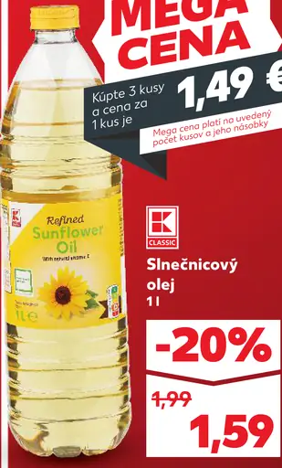 K-Classic Slnečnicový olej