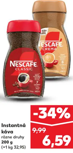 NESCAFÉ CLASSIC, instantná káva
