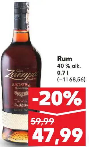 Zacapa Rum 40 %