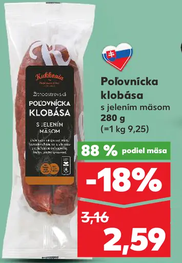 Rakúska Poľovnícka klobása