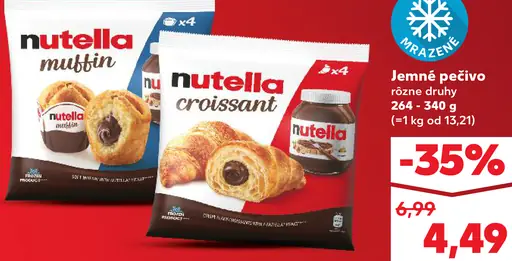 Nutella Jemné pečivo rôzne druhy