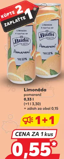 Budiš Limonáda pomaranč