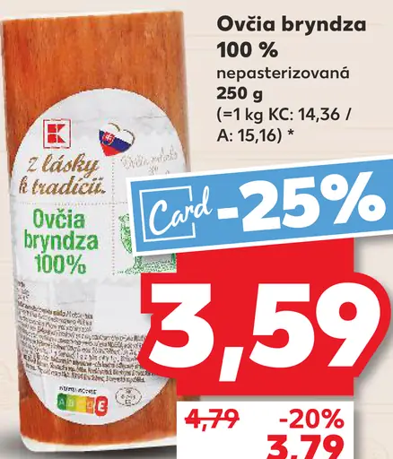 K-Classic Ovčia bryndza