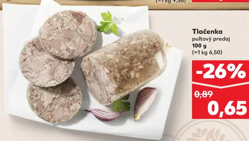Tlačenka putový predaj