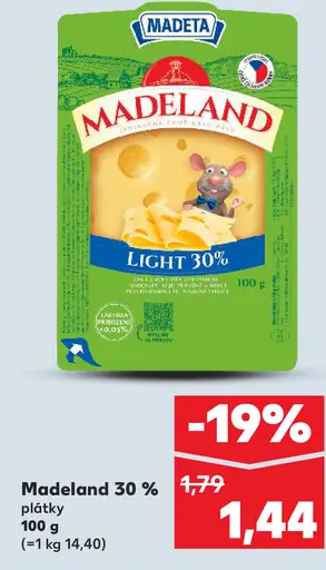 Madeta Madeland plátky
