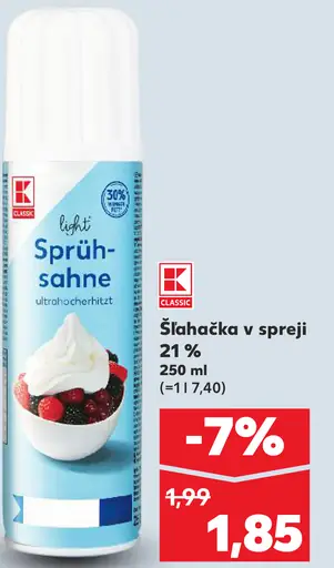 K-Classic Šľahačka v spreji