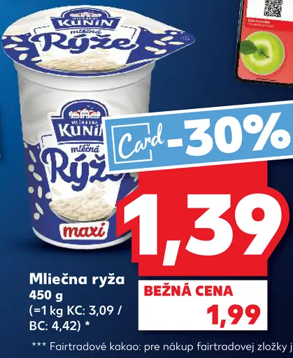 Kunín Mliečna ryža