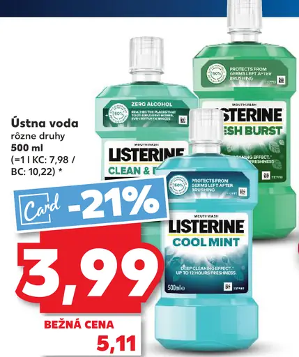 Listerine ústna voda