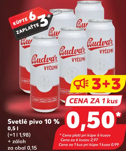Budvar výčepní plechovka