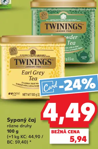 Twinings sypaný čaj Earl Grey