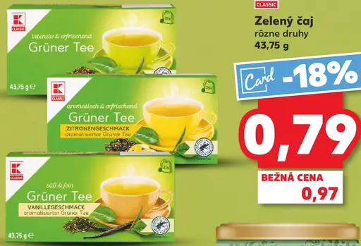 Grüner Tee zelený čaj