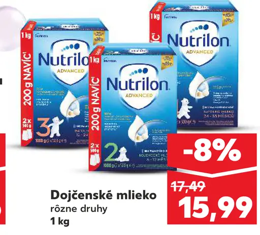 Nutrilon Profutura dojčenské mlieko