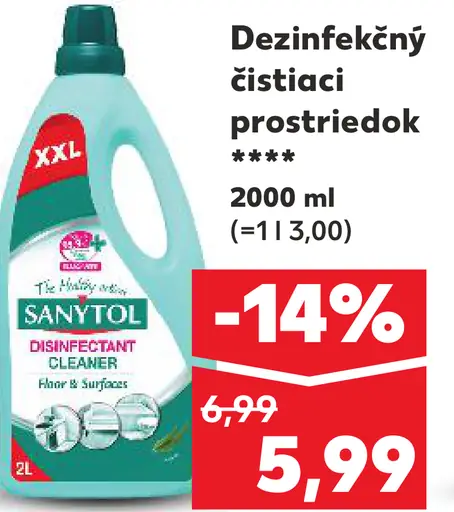 Sanytol Dezinfekčný čistiaci prostriedok