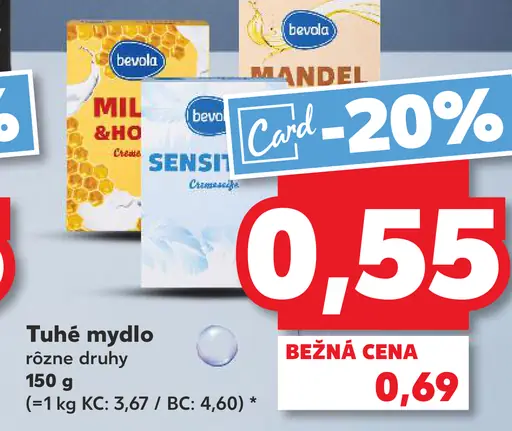 Bevola Tuhé mydlo