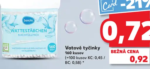 Bevola Vatové tyčinky