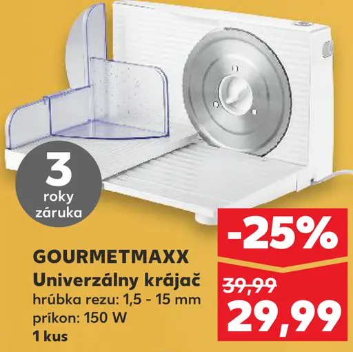 GOURMETmaxx Univerzálny krájač