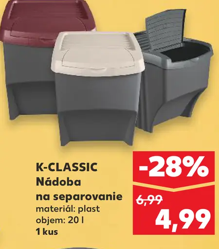 K-CLASSIC Nádoba na separovanie