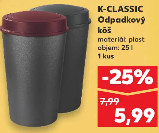 K-CLASSIC Odpadkový kôš