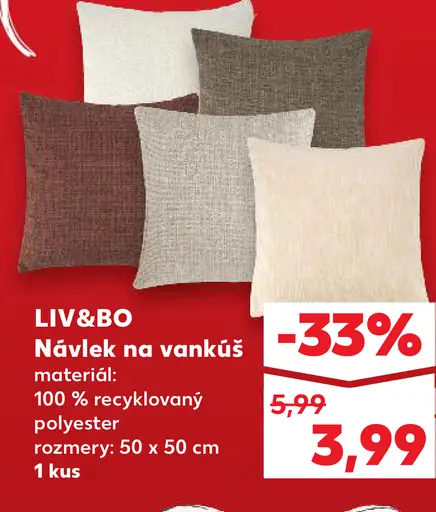 LIV&BO Obliečka na vankúš