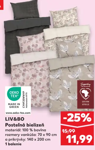 LIV&BO Posteľná bielizeň