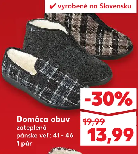 Domáca obuv dámska